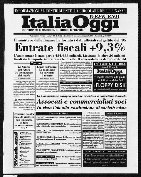 Italia oggi : quotidiano di economia finanza e politica